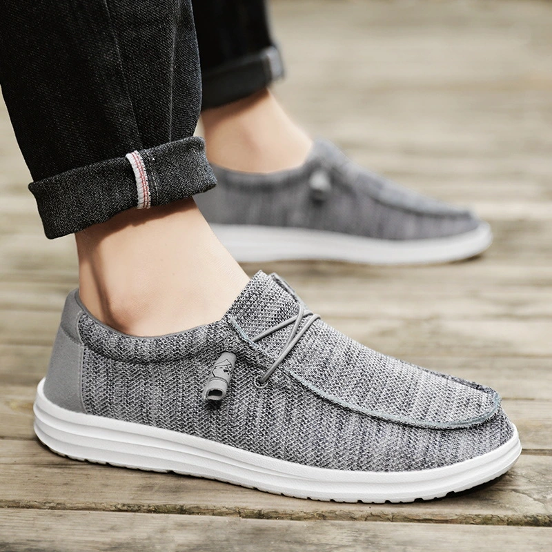 Men&prime;s Casual Slip-on Loafers Walking Sneaker Lace up Stretch Shoes