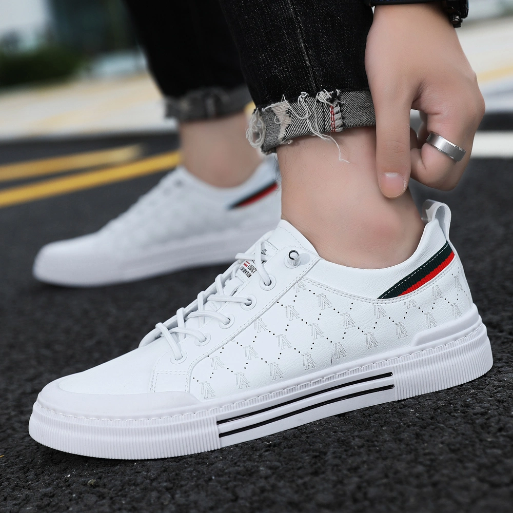 Wholesale Factory Luxury White Print Walking Style Casual Shoes