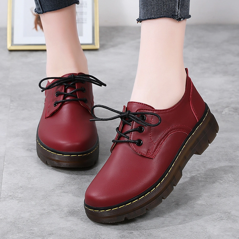 Luxury High Heels Platform Casual Shoes Women Fashion Shoe Lady Lace up Dress Loafer Female Footwear