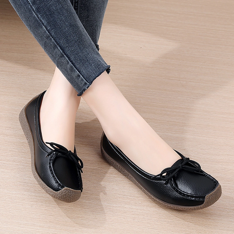 Booming Selling Lace up Luxury Shoes Women Casual Shoe Flats Loafers Ladies Woman Loafer Female Footwear