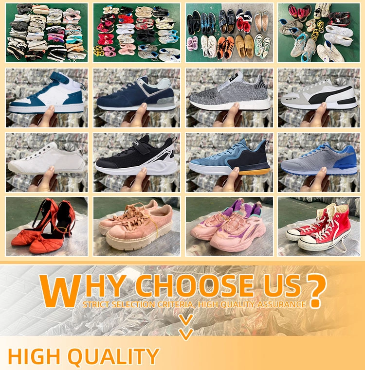 Safety in Bales Sltpper Wholesale Sports Used Branded Shoes Mixed Grade a