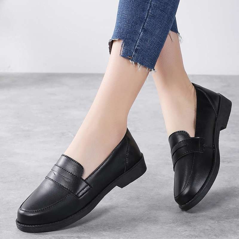 Women&prime;s Casual Shoes Summer Slip-on Platform Shoes Loafers