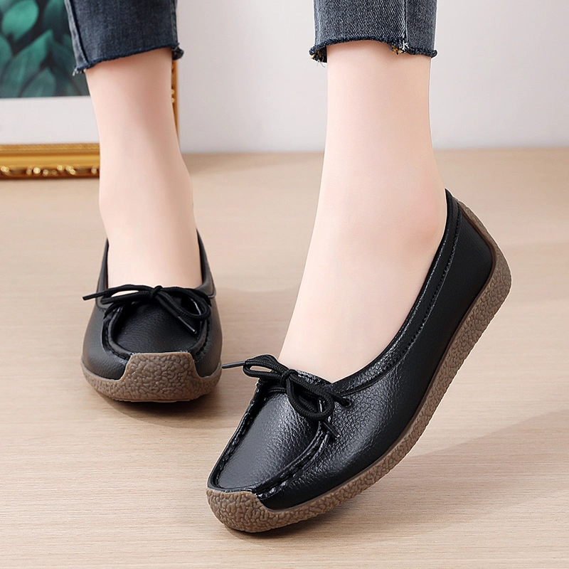 Booming Selling Lace up Luxury Shoes Women Casual Shoe Flats Loafers Ladies Woman Loafer Female Footwear