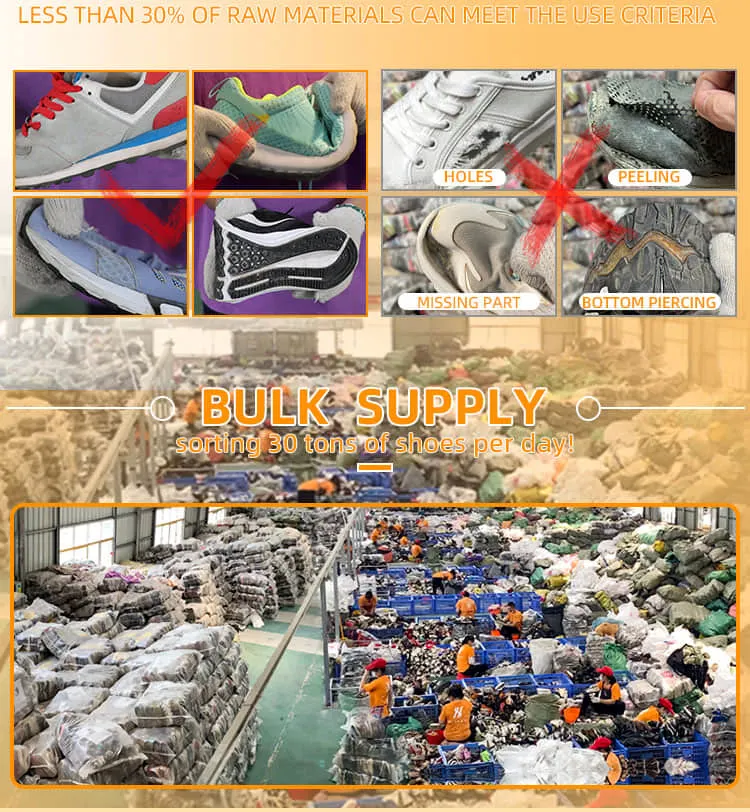 Safety in Bales Sltpper Wholesale Sports Used Branded Shoes Mixed Grade a