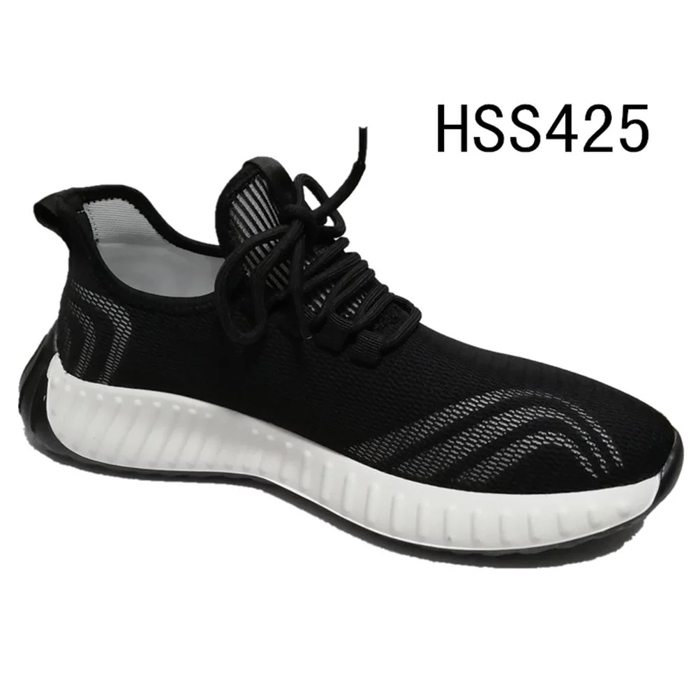 Lxg, China Factory Supply Breathable Knitted Upper Sport Shoe Durable Rubber Outsole Lightweight Fitness Shoe HSS425