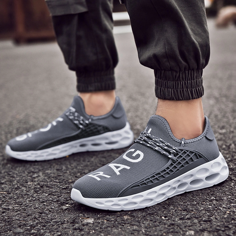 Men Women Couple Summer New Fashion Running Shoes Breathable Casual Shoes Flying Woven Sports Shoes