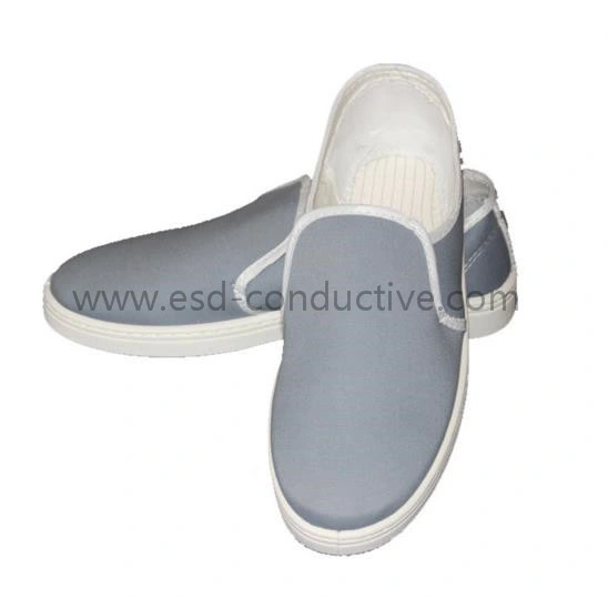 Cleanroom Anti-Static Fabric Upper Spu/PU/PVC Sole ESD Safety Shoes