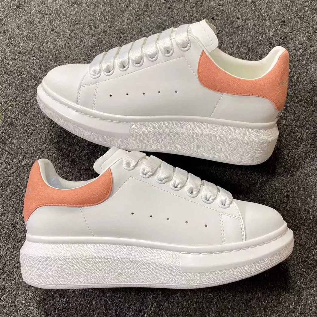 2024 New High Quality Women Skateboarding Shoes Casual Small White Shoes White Genuine Leather Shoes Men