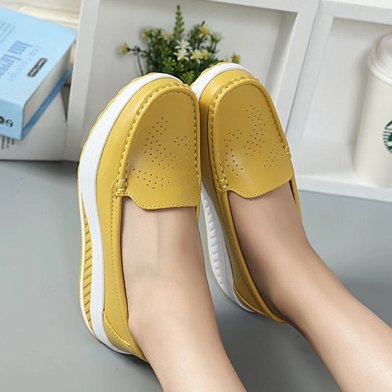 Nurse Shoes Soft Platform Breathable Not Tired Foot Wedges Casual Nursing Work Shoes for Women