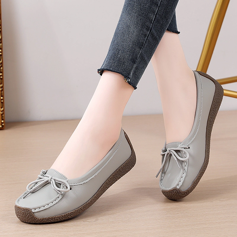 Booming Selling Lace up Luxury Shoes Women Casual Shoe Flats Loafers Ladies Woman Loafer Female Footwear