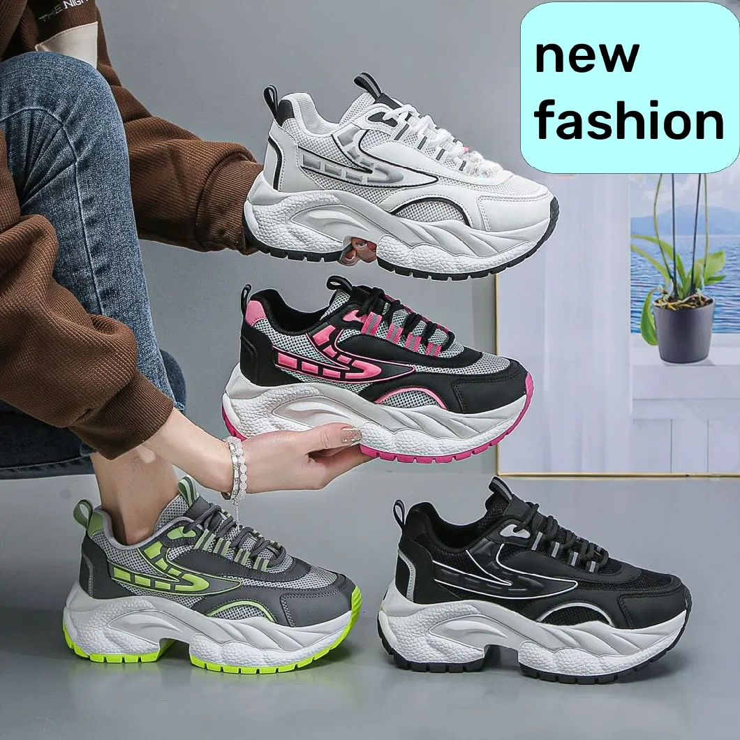 China Travel Wholesale Womens Heightening Sneaker Shoes Youth Fashion Sports Casual Shoe Hoka