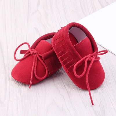 Unisex Baby Boys Girls Moccasins Soft Sole Tassels Pre-Walker Anti-Slip Loafer Shoes Esg11656