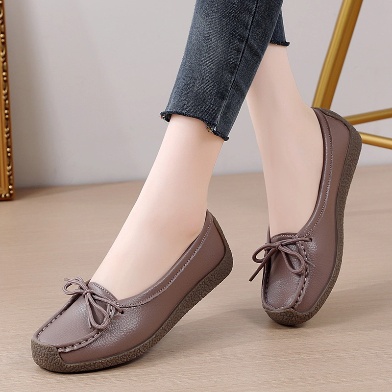 Booming Selling Lace up Luxury Shoes Women Casual Shoe Flats Loafers Ladies Woman Loafer Female Footwear