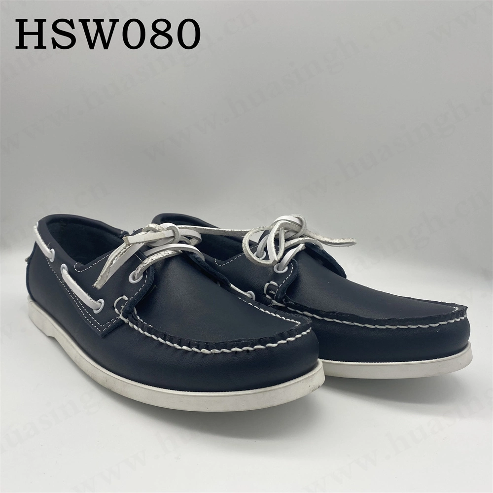 Lxg, Lace-up Dark Blue Oxfords Loafer Shoe for Male/Female Hsw080