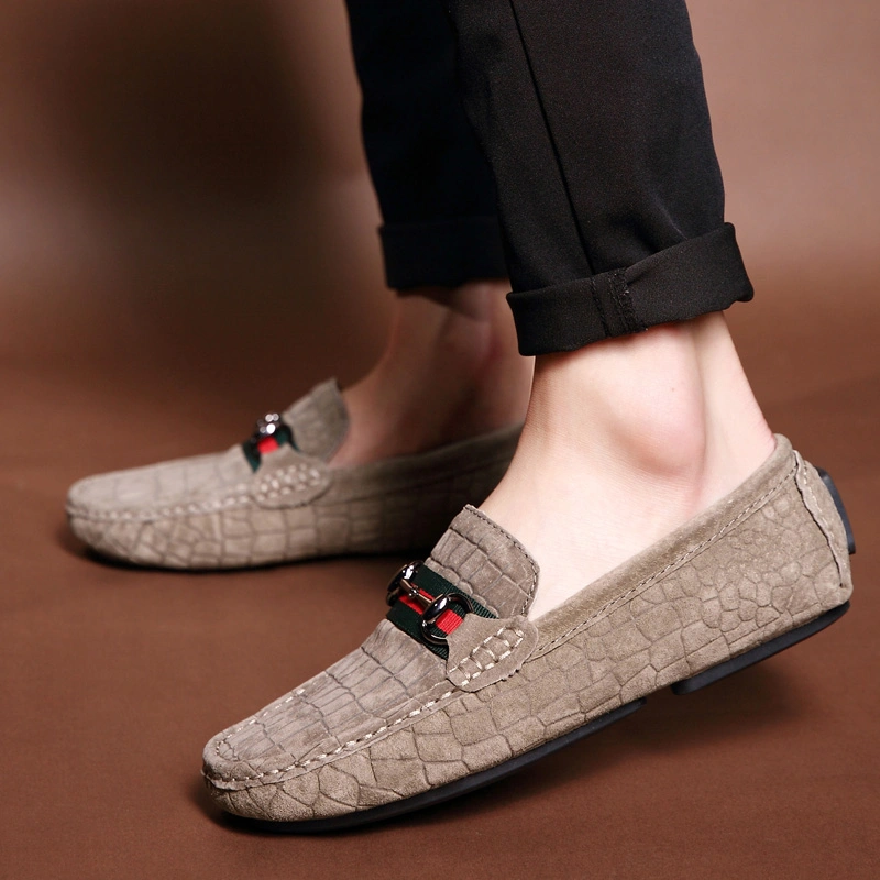 Male Shoes Casual Loafers Shoes Men, Cow Suede Leather Mens Casual Shoes