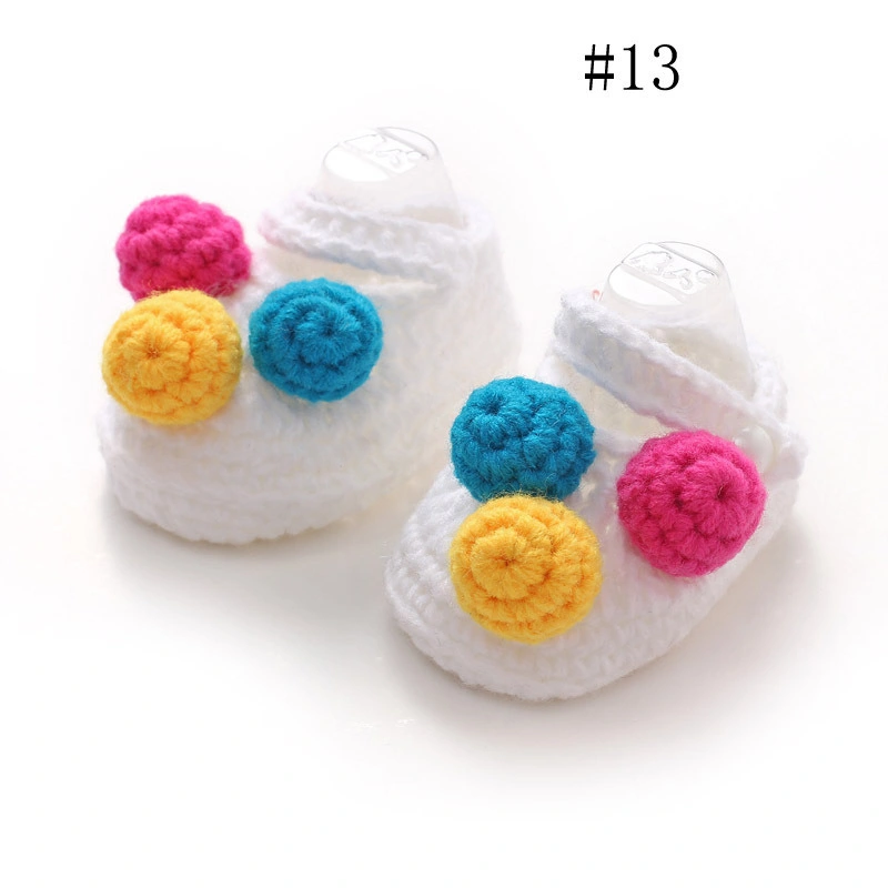 Crochet Casual Baby Girls Handmade Knitted Sock Infant Baby Shoes Lightweight Esg14062