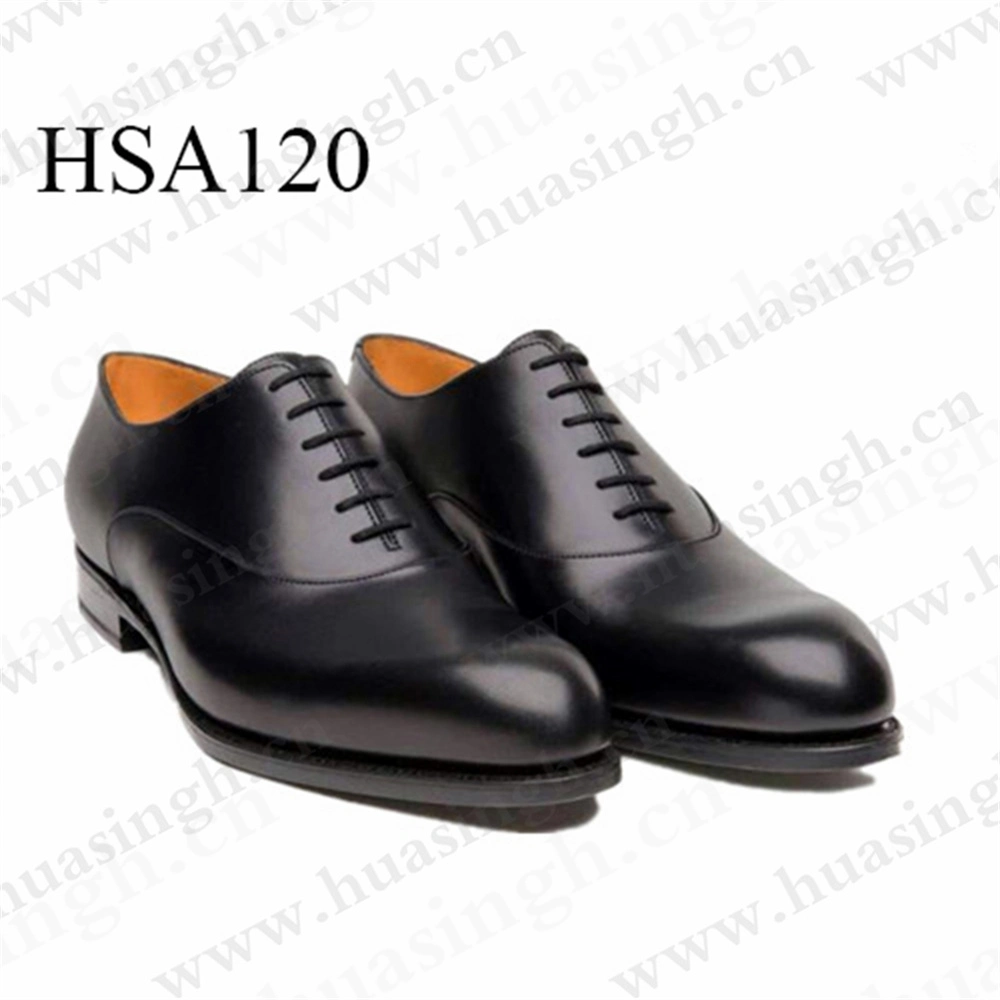 Lxg, Full Genuine Leather Pointy Style Formal Dress Shoe Hard Wearing Rubber Outsole Office Executive Shoe for Senegal Hsa120