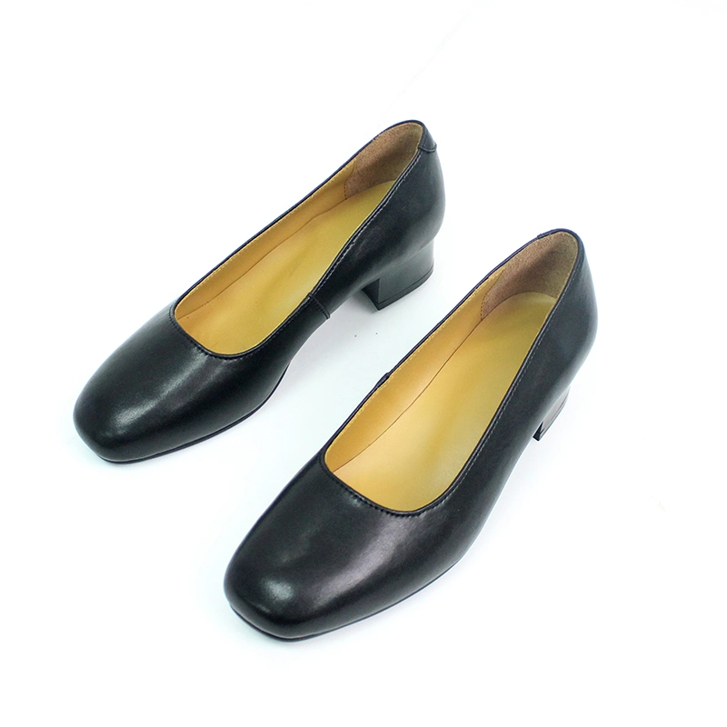 Government Agency Comfortable Leather Female Officer Shoes