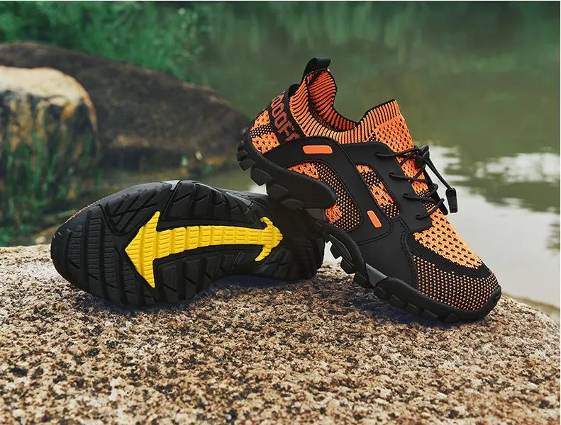 Durable Lightweight Breathable Comfort Outdoor Hiking Sport Shoes for Men Running Sneaker