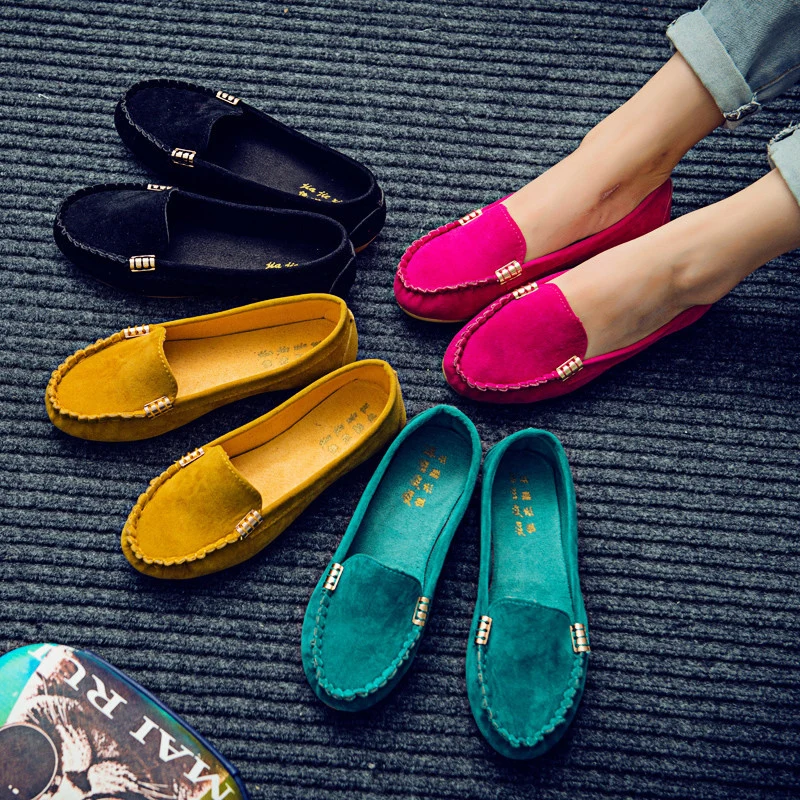 Women&prime;s Sparkly Flats Shoes Shiny Mesh Loafers Shoes Soft Memory Foam Flats