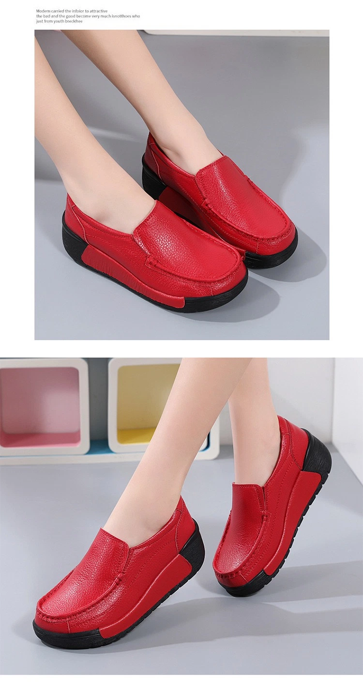 2024 Wedge Platform Womens Fashion Shoes Slip on Loafer