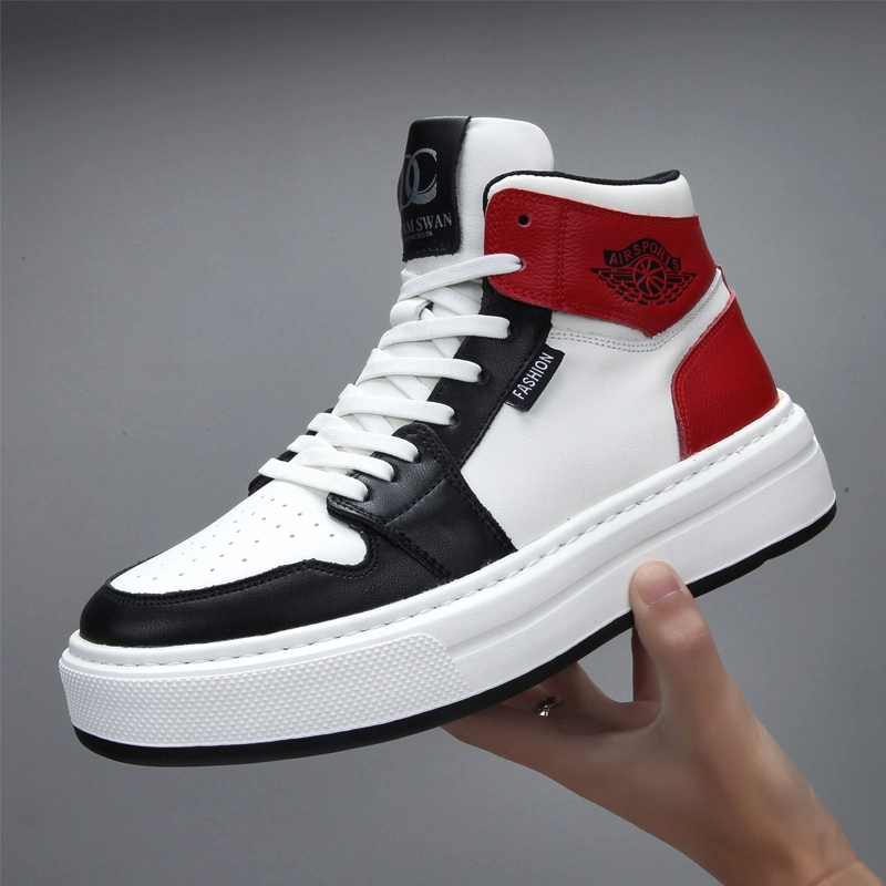 Custom Full Grain Leather Sneakers Shoes - Stylish and Comfortable Athletic Sports Shoes