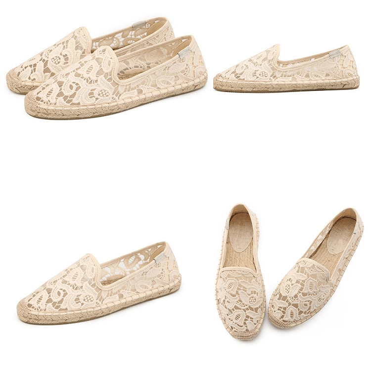 Wholesale Hemp Rope Round Toe Loafers