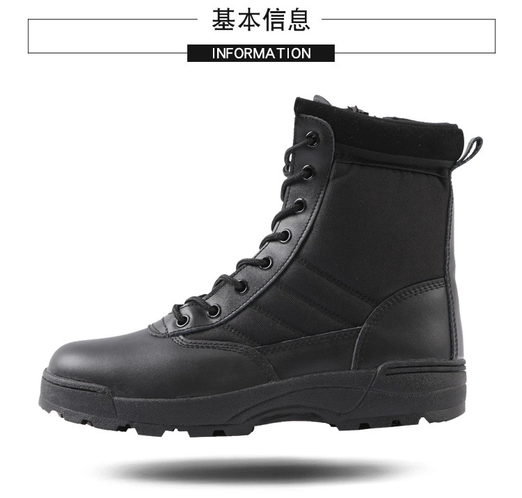 Military Style Fan Outdoor Combat Boots Outdoor Hiking Shoes High Tops Tactical Boots Men&prime;s and Women&prime;s Desert Boots Security Shoes