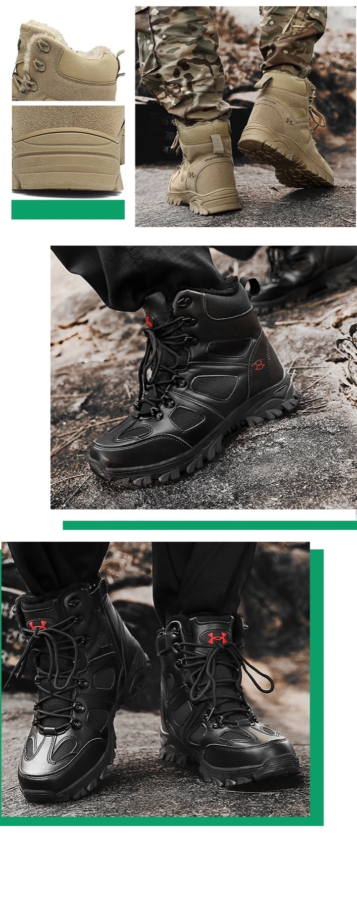 New Design Comfortable Breathable Non-Slip Water Repellent Hiking Boots Sports Shoes