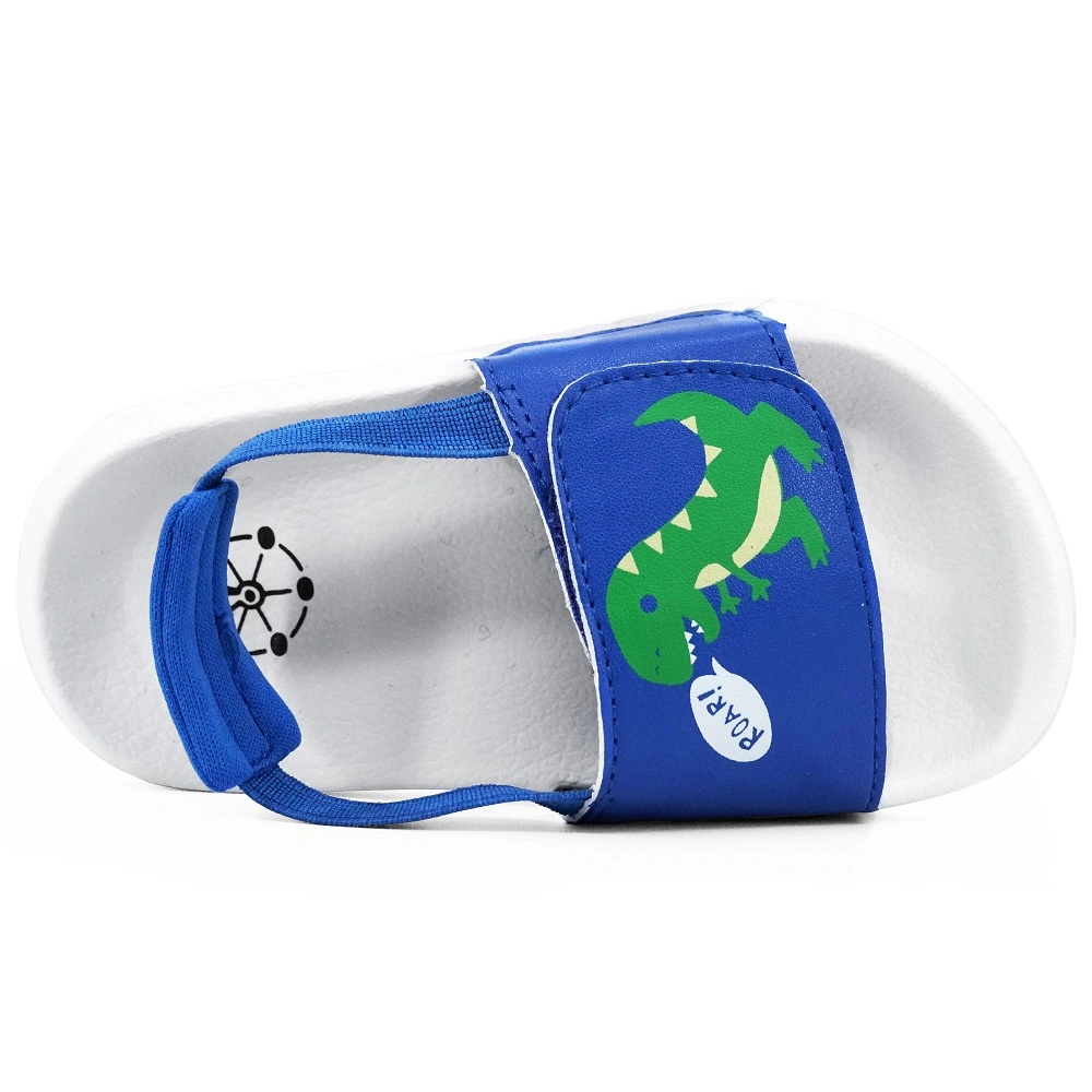 Cartoon Dinosaur Open Toe Non-Slip Beach Shoes Baby Kids Flats Footwear Boy Sandals