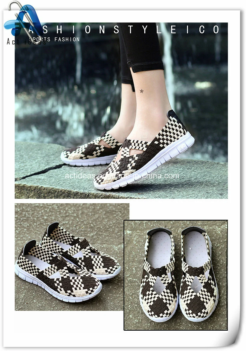 Women Flats Shoes Female Casual Woven Shoes