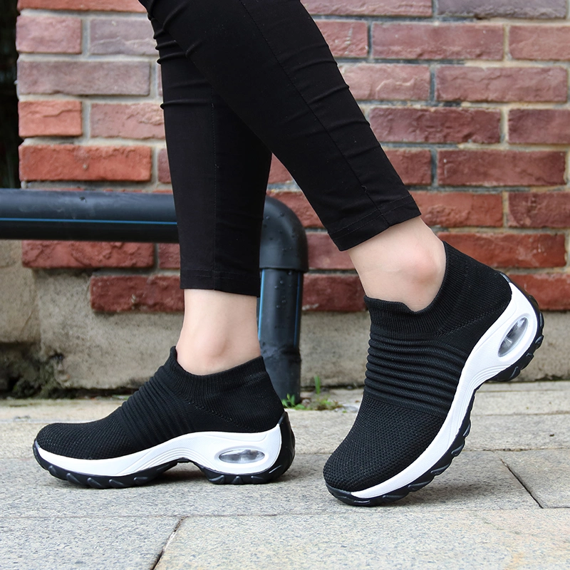 Spring Women Sneakers Shoes Autumn Flat Slip on Platform Tenis for Women Breathable Mesh Sock Sports Shoes