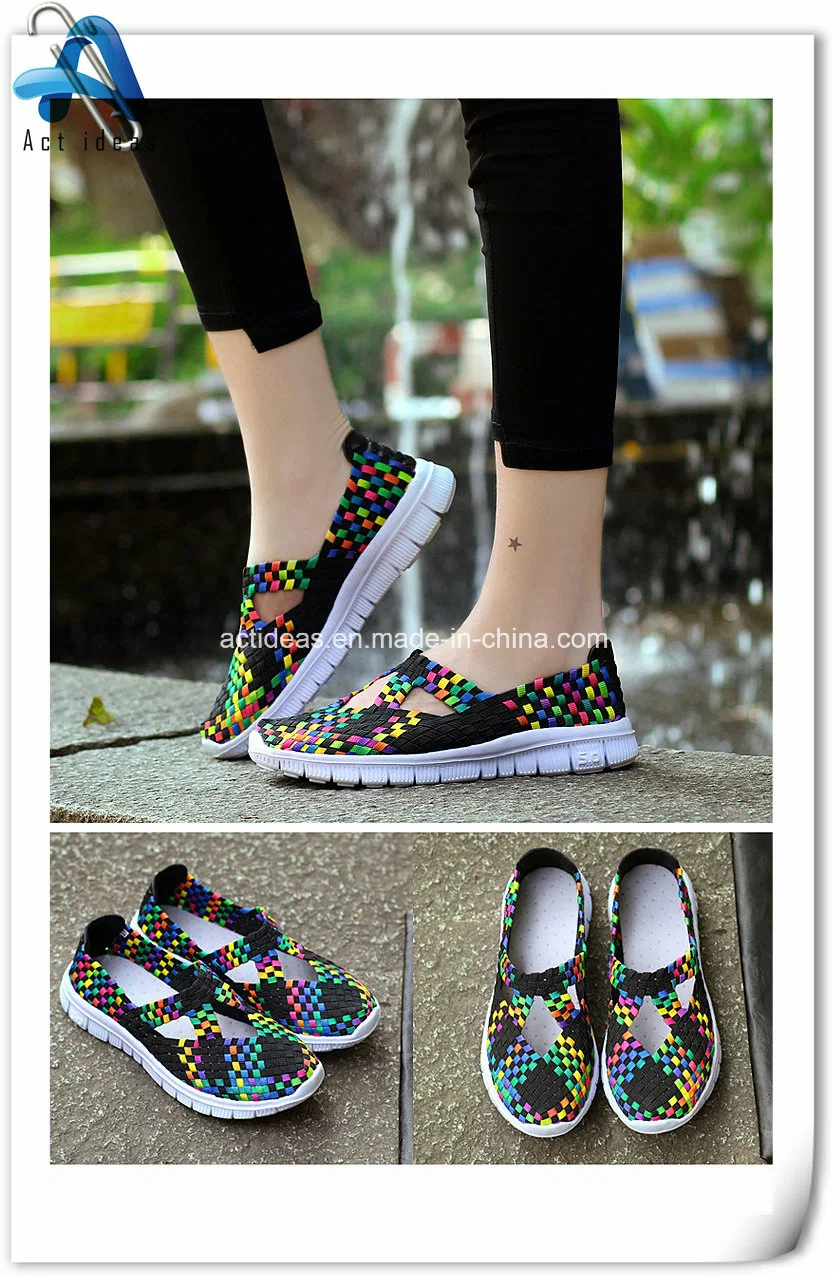 Women Flats Shoes Female Casual Woven Shoes