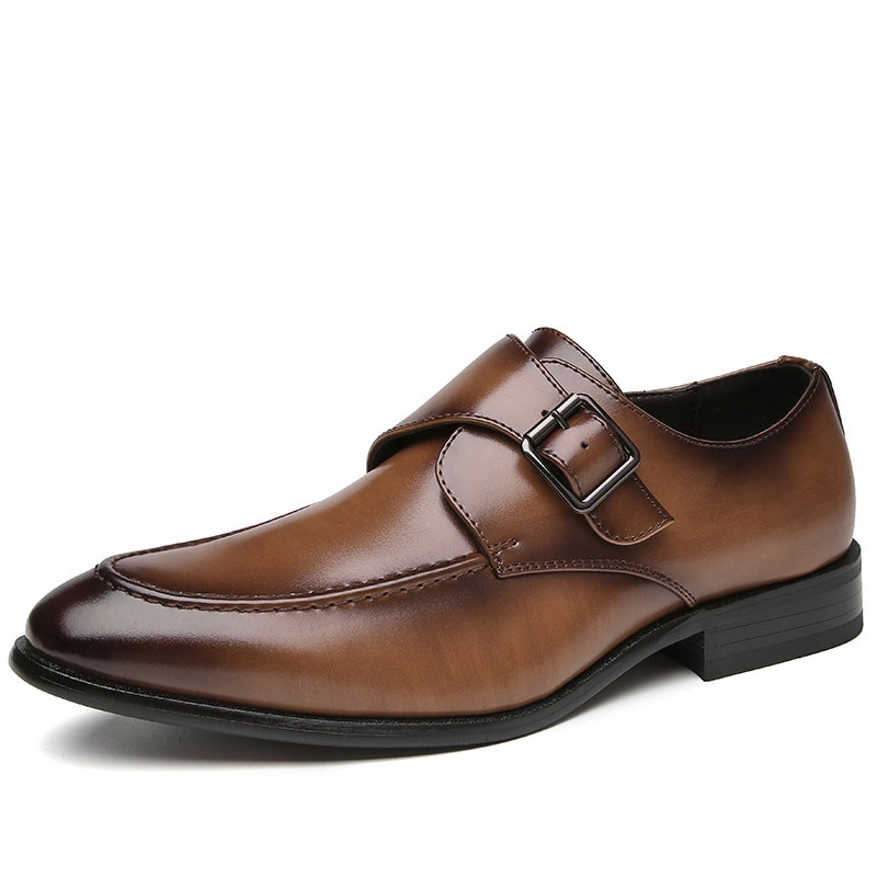 Elegant Brogues Loafer Mens Formal Shoe in Flat Leather Design