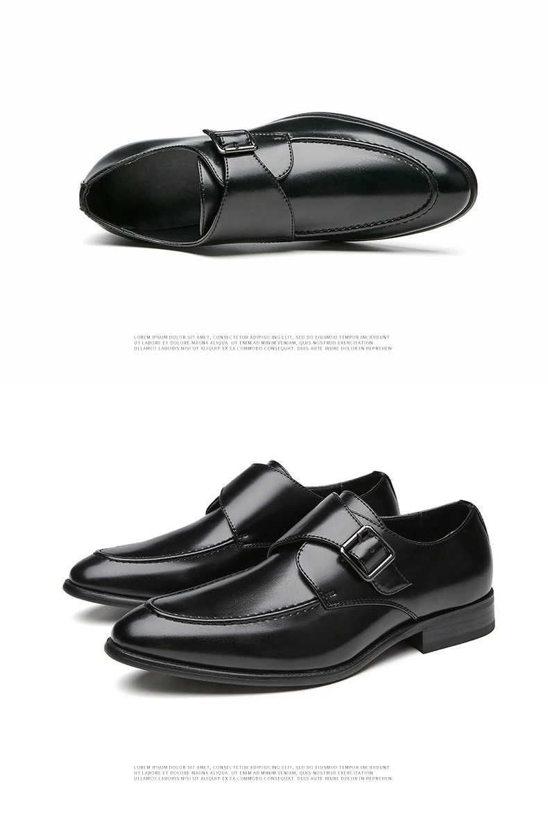 Elegant Brogues Loafer Mens Formal Shoe in Flat Leather Design