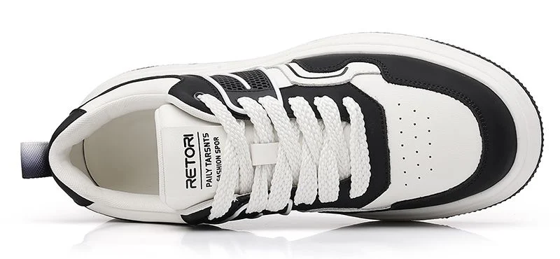 Fashionable Comfortable Black and White Sneakers for Everyday Wear Ex-24s4048