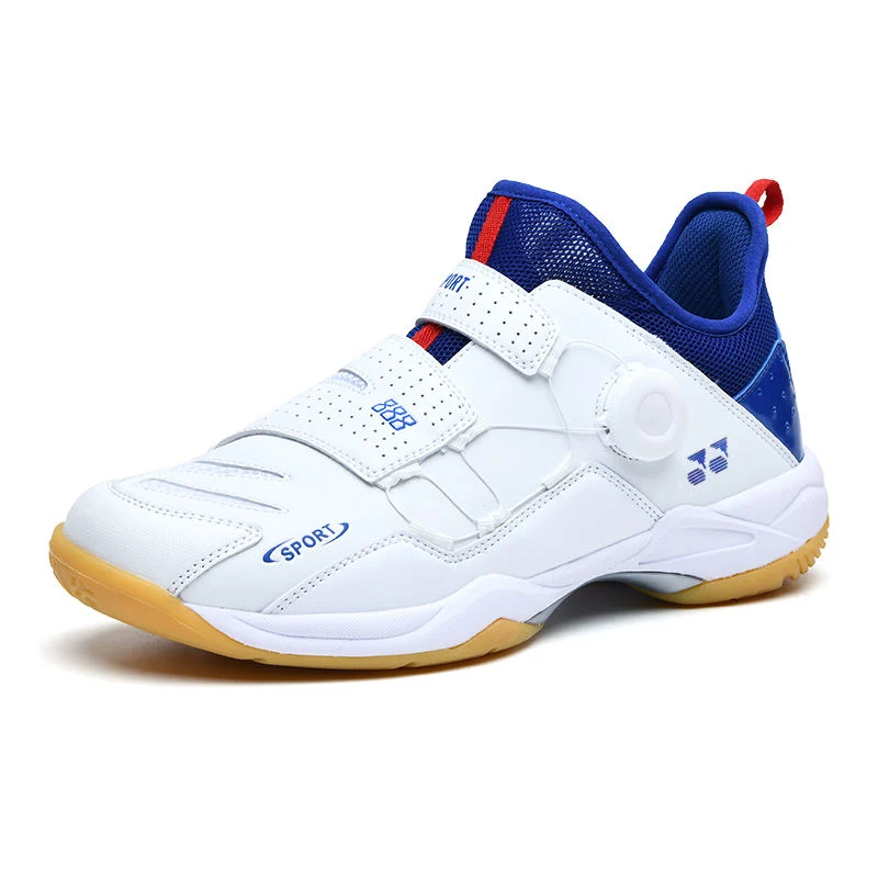 High Quality Training Badminton Shoes Rubber Soled Men&prime;s and Girls&prime; Outdoor and Indoor Sports Tennis Shoes