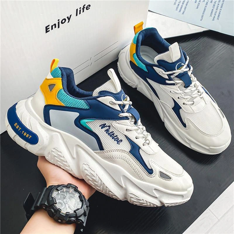 Wholesale Fashion Designer Breathable Athletic-Sports-Shoes Comfort Men Outdoor Running Sneakers Shoes Casual Leisure Gym Fitness Youth Shoes Tennis Shoes