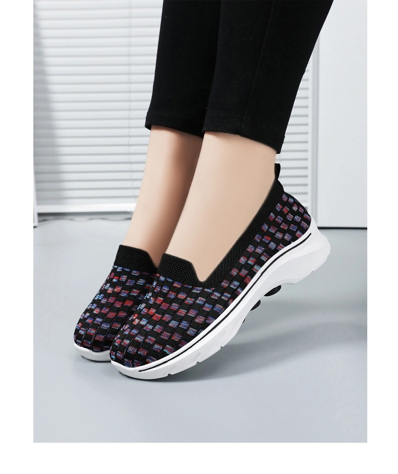 Wholesale Womens Sneakers Shoes Travel Loafers Sporting Running Tennis Shoes Fashion Athletic-Sports-Shoes Breathable Comfort Youth Lady Casual Shoes