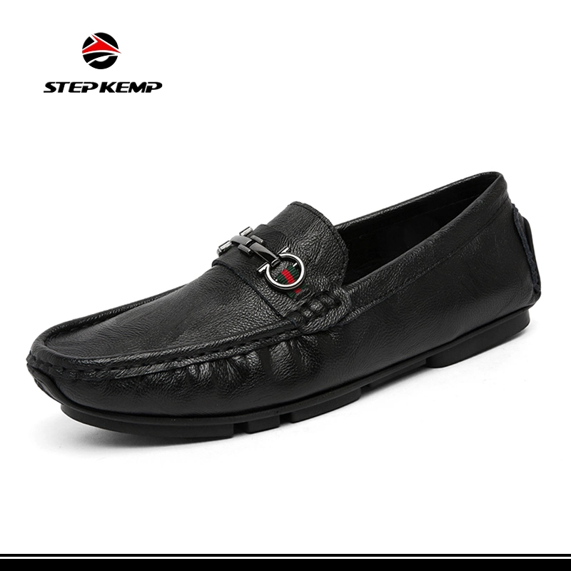 Mens Casual Leather Loafers Boat Dress Driving Office Business Shoes Ex-23L1052