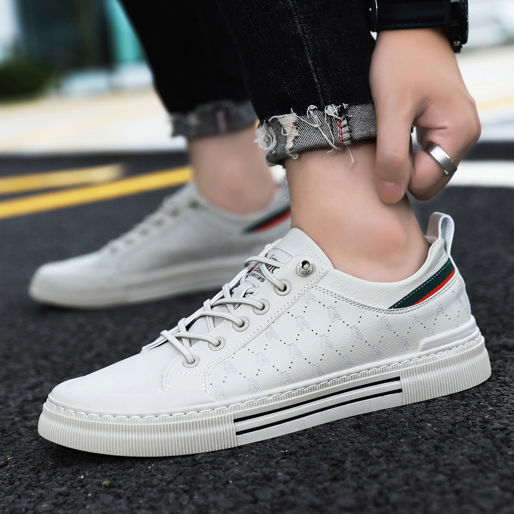 Wholesale Factory Luxury White Print Walking Style Casual Shoes