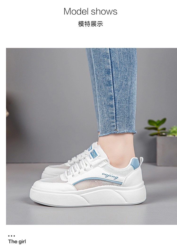 New Trendy Lady Fashion Summer Sneakers Sporting Shoes Casual Youth Athletic-Sports-Shoes for Women Jogging Running Tennis Ladies Flat Leisure Female Shoes