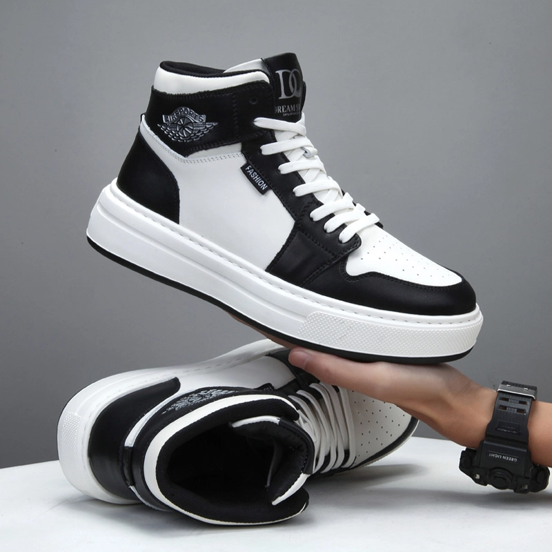 Custom Full Grain Leather Sneakers Shoes - Stylish and Comfortable Athletic Sports Shoes