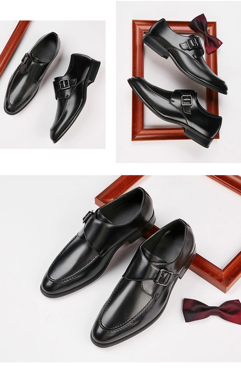 Elegant Brogues Loafer Mens Formal Shoe in Flat Leather Design