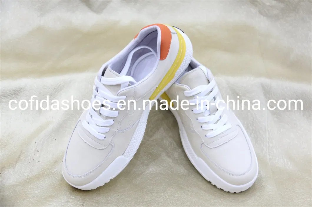 Top Quality Real Leather Fashion Luxury Sneaker Design Unisex Sports Shoes for Boys and Girls