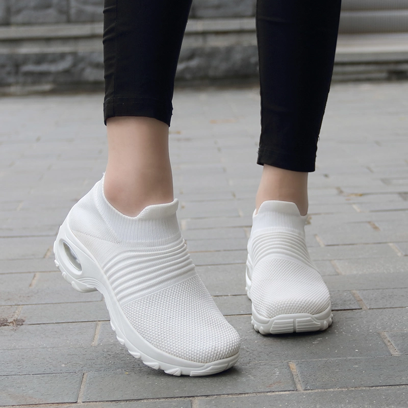 Spring Women Sneakers Shoes Autumn Flat Slip on Platform Tenis for Women Breathable Mesh Sock Sports Shoes