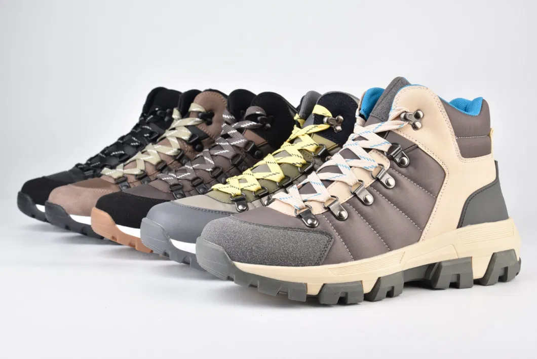 Latest Design Fashion Outdoor Walking Boots Hiking Ankle Boots Trekking Shoes for Men