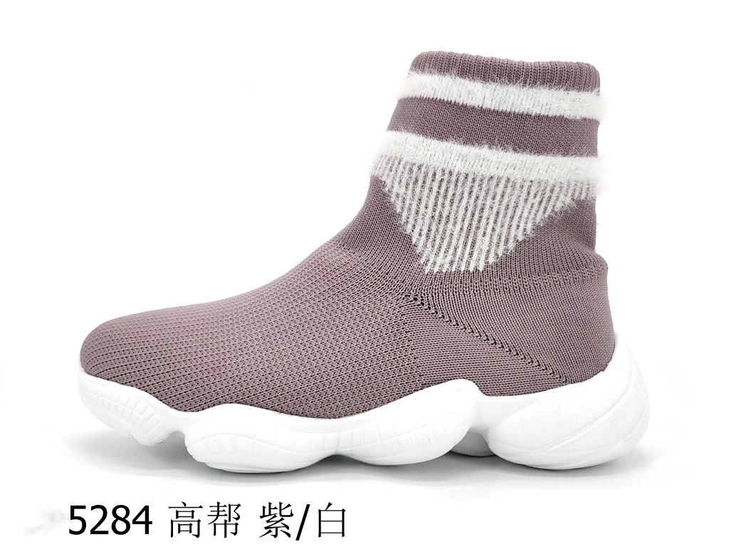 Long Socks Knitted Shoe Upper Lady Sport Shoes