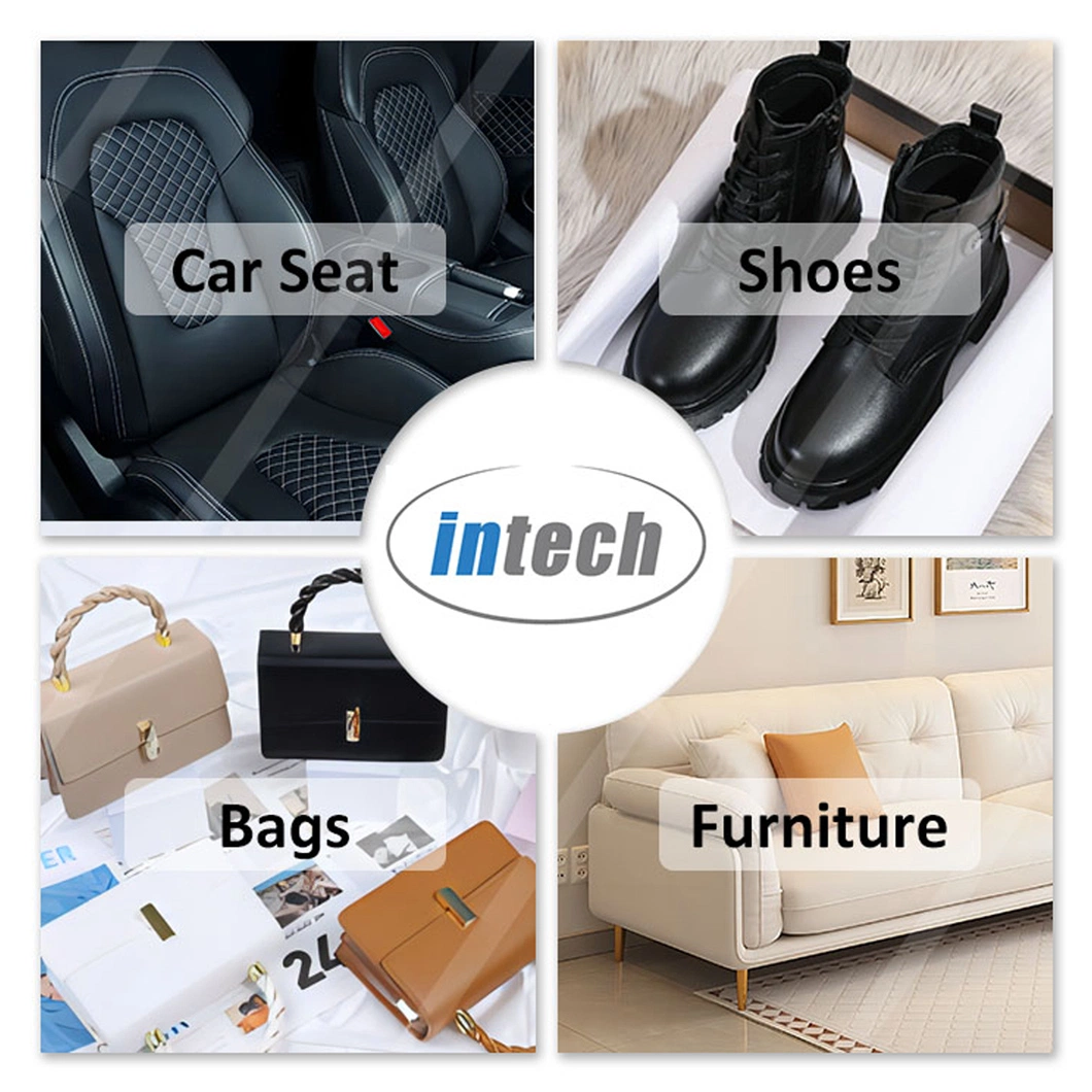 Wholesale Material Artificial PU Leather Microfiber Bonded Real Leather Genuine Leather Bag and Shoe Making Materials