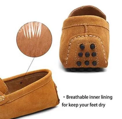 Wholesale Soft Sole Loafer Men Moccasins Casual Cow Suede Penny Loafer Shoes